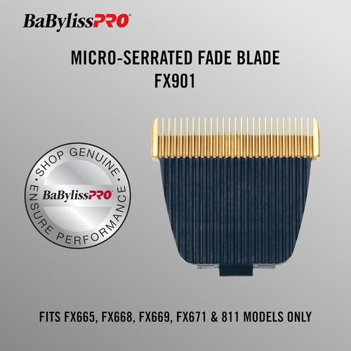 BaBylissPRO FX901 Replacement Blade - Gold/Titanium Micro-Serrated Precision Cutting
