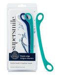 Supersmile Tongue Cleaner - Ergonomic Reusable Scraper, 3 Count for Fresh Breath