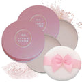 Club Suppin Translucent Pressed Powder Foundation & Overnight Skincare, Makeup Setting Powder & Face Finish POWDER with Shea Butter, Amino Acids& Aloe Extract by Japanese Skincare PINK PLUSH, 2EA