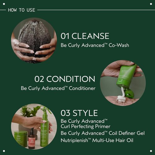 Aveda Be Curly Advanced Coil Definer Gel - Strong Hold for Coily Hair | Defines & Protects from Humidity | 8.8 Ounce