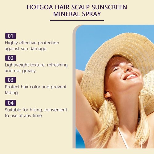 Skiennix Hair & Scalp Sunscreen Spray SPF 30 - Weightless UV Protection Mist | Non-Greasy Formula