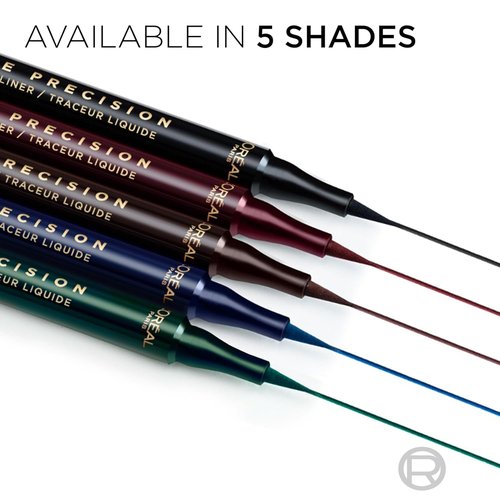 L'Oreal Paris Waterproof Liquid Eyeliner - Smudge-Proof Micro-Tip for 28HR Wear | 020 Brown Leather