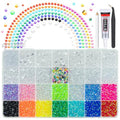 qiipii Transparent Clear Resin Rhinestones w B7000 Glue for Crafting Bedazzling 2mm-6mm Flatback Colorful Jelly Stones Diamonds Gems Bedazzler Kit for Nails Face Eyes Makeup Tumblers Bottles Crafts