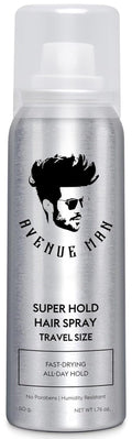 Avenue Man Super Hold Hairspray - Travel Size Hair Spray for Long-Lasting Control | 1.76 oz