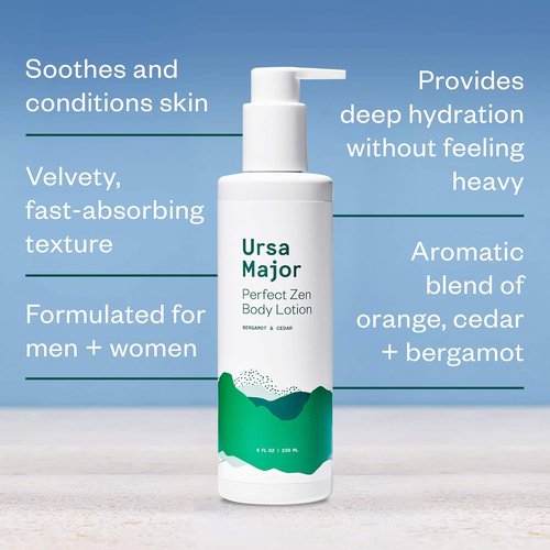 Ursa Major Natural Body Lotion - Vegan, Cruelty-Free Formula | Hydrates & Soothes Skin | 8 Ounces