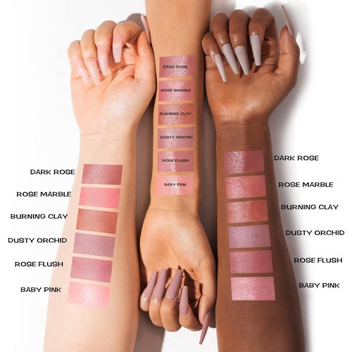 FOCALLURE Cream Blush Stick - Buildable Matte & Dewy Finish for Cheeks | Lightweight Multi Stick in Dusty Orchid
