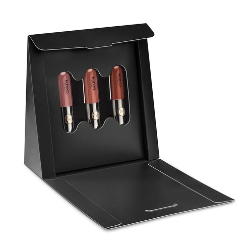 KIKO Milano Unlimited Double Touch Lipstick Kit - 3 Long-Lasting Liquid Lipsticks