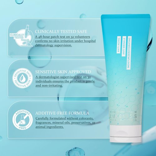 Leadyeah Advanced Crepey Skin Repair Cream – Anti Wrinkles for Crepey and Sagging Skin – Tightening-Looking Moisturizer for Face, Neck, Chest & Body – 100g
