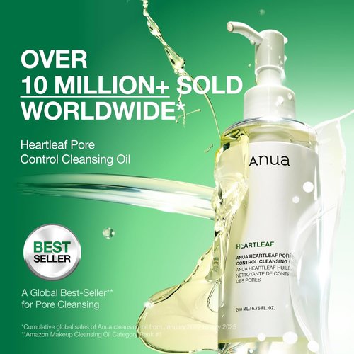 Anua Heartleaf Cleansing Oil - Pore Control & Sebum Care | Gentle Daily Makeup Remover (6.76 fl. oz)