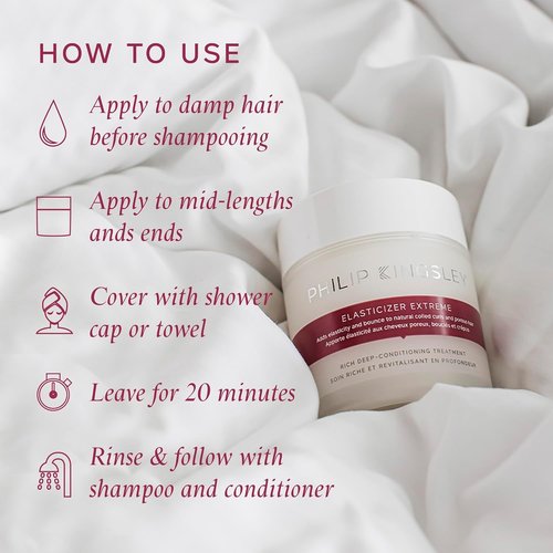 Philip Kingsley - Elasticizer Deep Conditioner | Hydrating Hair Mask Treatment for All Hair Types | 33.8oz Refill Pouch