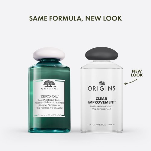 Origins Clear Improvement Pore Purifying Toner - Reduces Shine & Controls Oily Skin | Salicylic Acid, 5 Fl Oz