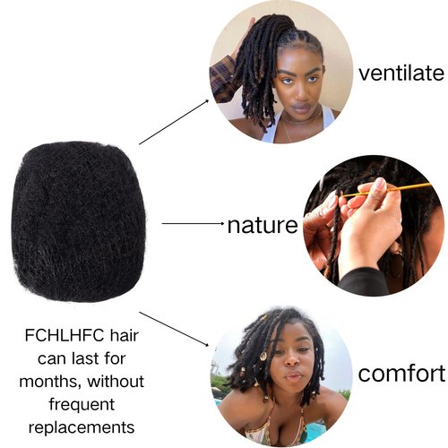 Afro Kinky Curly Hair Afro Kinky 100% Bulk Natural Human Hair Braiding Hair for Dreadlocks, Locs Repair, Dreadlock Extensions, Twists, Braids 120g 8inch (Natural Black，8Inch)