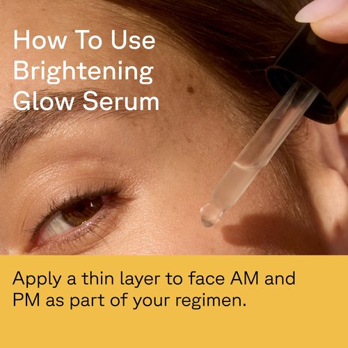 Acure Brightening Glow Serum - Vegan Anti-Aging Face Serum with Argan & Cranberry Oil | 1 fl oz
