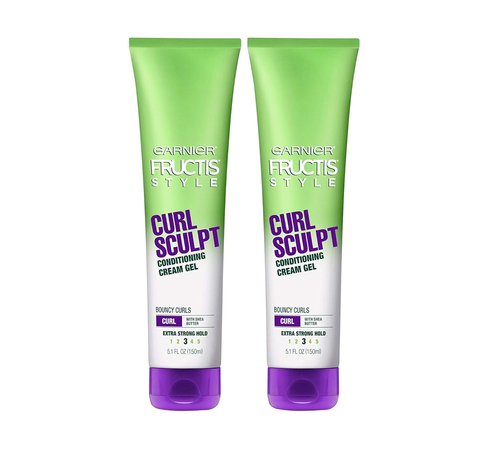 Garnier Fructis Style Sculpt Conditioning Cream Gel - Curl Enhancer, 5.1 oz | Pack of 3