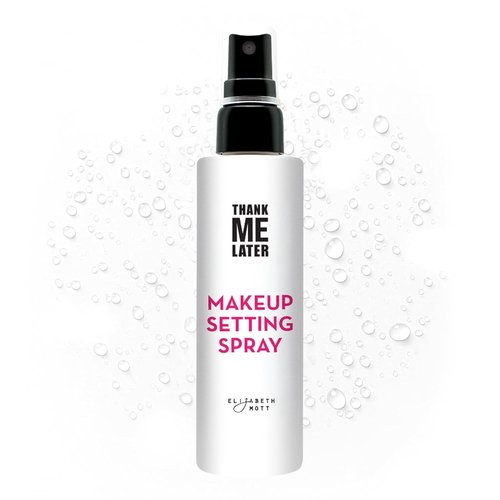 Elizabeth Mott Thank Me Later Dewy Makeup Setting Spray - Hydrating, Long-Lasting Fine Mist with Niacinamide | Travel-Size 30ml