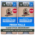 Dr. Squatch Invisible Glide Natural Men’s Deodorant - Smooth, Stain-Free Formula - Aluminum-Free & Safe for Sensitive Skin - Fresh Falls, 2.65oz (2-Pack)