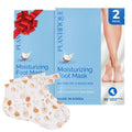 PLANTIFIQUE Korean Foot Mask with Shea Butter 2 Pairs Box for Dry & Cracked Feet | Hydrating Socks for Soft Heels | Intense Moisturizing and Repairing Dry Rough Skin | Foot Spa | Happy Feet Mask
