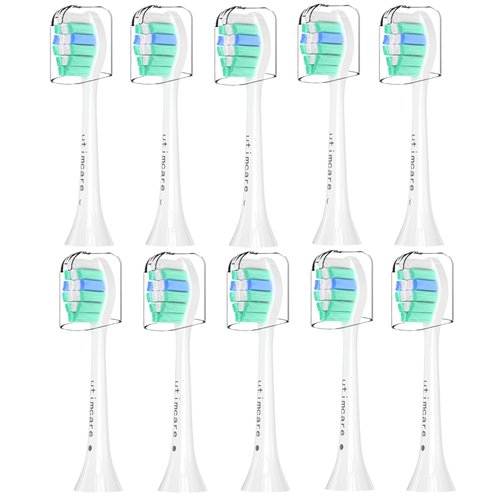 Utimcare Replacement Toothbrush Heads Compatible with Philips Sonicare Electric Toothbrush, 10 Pack, Refills