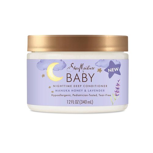 SheaMoisture Baby Deep Conditioner - Manuka Honey & Lavender for Delicate Hair | 12 oz Nighttime Care