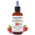 PURA D'OR 3.38 Oz ORGANIC Raspberry Seed Oil - 100% Pure USDA Certified, Cold Pressed Unrefined, Hexane-Free, Premium Grade - Sun Protection For Skin, Body & Hair