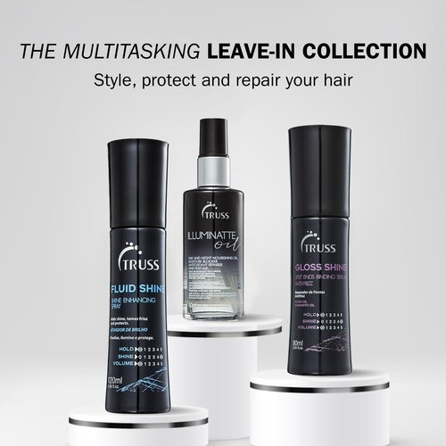 Truss Gloss Hair Smooth and Shine Split Ends Repair Serum And Frizz Control for all Hair Types - Smoothes Frizzy And Damaged Hair
