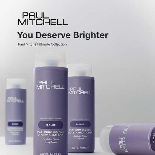 Paul Mitchell Platinum Blonde Violet Conditioner - Banish Brass, Brighten Light to Medium Blonde & Gray Hair