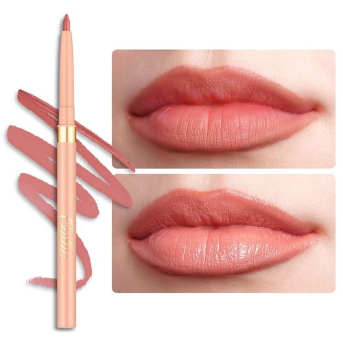 Oulac Waterproof Lipliner Pencil - Smooth, Creamy & Retractable Lip Makeup | Vegan & Cruelty-Free, LL04 Sunlit Peach