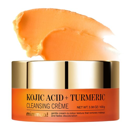 mimmua! KOJIC ACID TURMERIC CLEANSING CRÈME | Balm to Oil Cleanser | Makeup Remover Cleansing Cream | No Eye Stinging | Helps Even Tone & Fade Hyperpigmentation w/Consistent Use 100ml / 3.38 Fl Oz