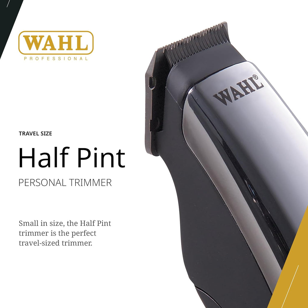 Wahl Professional Half Pint Trimmer - Compact, Lightweight & Battery-Operated with 2 Guides