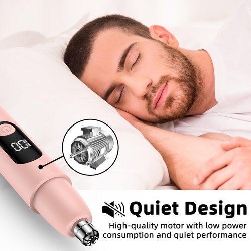 Bilitase Nose Hair Trimmer Rechargeable Cordless Painless Ear and Eyebrow Trimming Tool-Dual Edge Easy Cleansing for Man Woman (Pink)