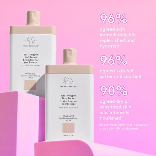 Drunk Elephant Sili Whipped Body Lotion - Rich Daily Moisturizer - 240 ml | Clean, Cruelty-Free Formula