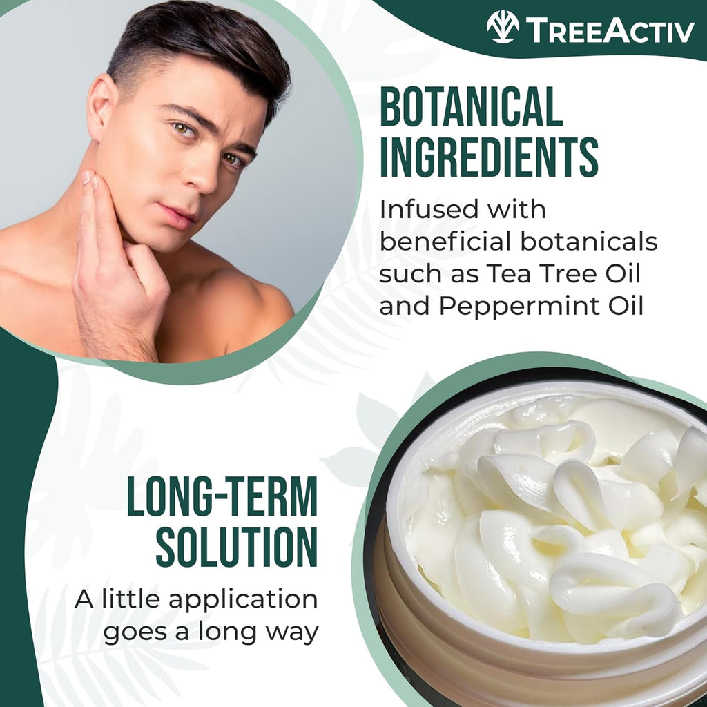TreeActiv Acne Eliminating Face Cream - Moisturizing Tea Tree Formula for Balanced Skin | 2 fl oz