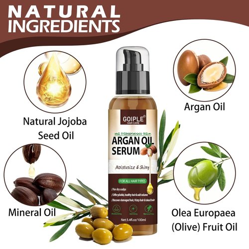 **Argan Oil Hair Serum by Regine Switzerland - Moisturizing & Anti-Frizz Treatment for Dry, Damaged Hair**
