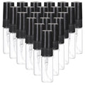 PATIKIL 3ml Glass Mini Perfume Sample Bottles, 20 Pcs Fine Mist Refillable Empty Mini Spray Bottle Fragrance Sample Bottles Sprayer for Perfume Travel Liquid Essential Oil, Black