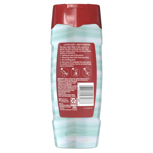 Old Spice Moisturizing Body Wash for Men, Hydro Wash, 2-in-1 Long Lasting Scent & Deep Hydration, 24/7 Shower Fresh, Pure Sport Scent, 16 oz (Pack of 4)
