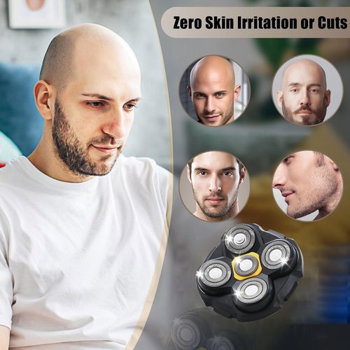 4PCS Shaver Replacement Blades Compatible with MicroTouch Titanium Head,Stainless Steel Material