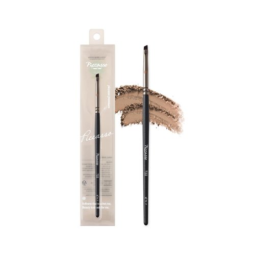 Piccasso 722 Angled Eyeliner Brush - Precision Tool for Liquid, Gel, and Powder Eyeliner - Professional Makeup Brush
