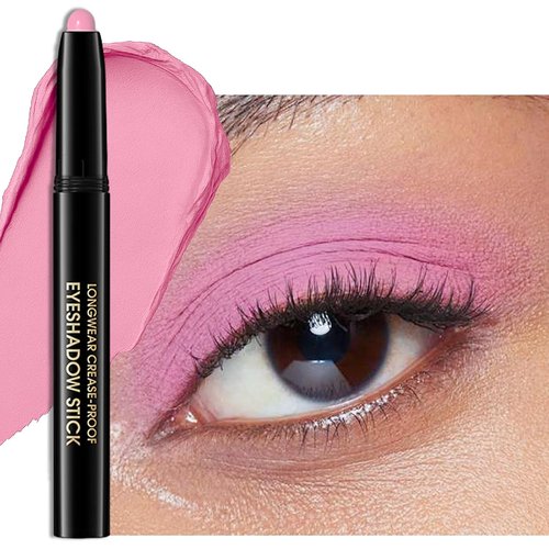 Erinde Waterproof Cream Eyeshadow Stick - Bright Pink Matte, Buildable & Blendable, Vegan | 05