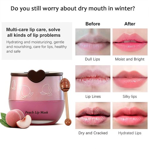 8PCS Bee Lip Balm Pot, Fruit Moisturizing Propolis Lip Mask, Lip Mask Overnight Moisturizing Lip Balm Hydrating Prevention Dry and Crack Lip Scrubs Exfoliator Lip Wrinkle Care Products (SET B)