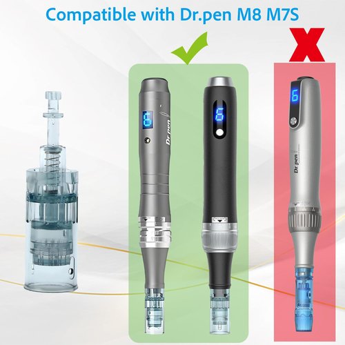Microneedling Pen Cartridges for Dr pen M8,M7S, Easy-to-Use for Home Use (16 Pin,10PCS)