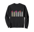 es designs Lipstick Sweatshirt ,Grey ,Small