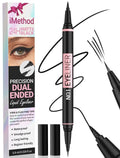 iMethod Liquid Eyeliner - Waterproof 2-in-1 Dual-Ended Liner with Precise Brush & Thick Tip | Long-Lasting Matte Black