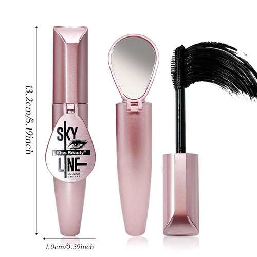 Skiennix Black Natural Eye Makeup Mascara - Defines Lashes, Cruelty-Free & Vegan, 1 Count