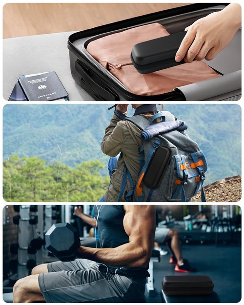 FINETCH Hard Travel Case for OBlade QP2520/QP2530/QP2620/QP2630 – Waterproof Portable Storage Bag for OBlade Hybrid Electric Trimmer & Braun Series Shaver