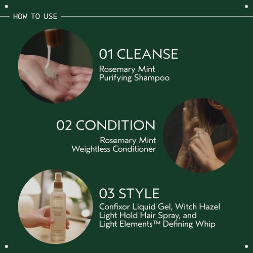 Aveda Rosemary Mint Purifying Shampoo - Clarifying Formula for Normal to Oily Hair | Gently Removes Buildup & Adds Shine | Invigorating Aroma