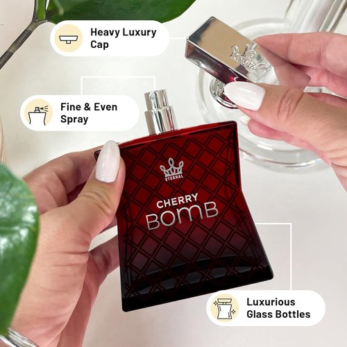 Eternal Fragrance - Eternal Cherry Bomb Eau de Parfum | Long-Lasting Vegan Unisex Perfume - 3.4 oz (100ml)