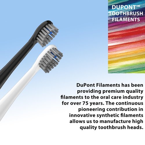 Flossing Toothbrush Head Replacement, 6 Count, Compatible with Water-pik Sonic Fusion / 2.0 SF-01, SF-02, SF03 & SF-04 (White, Compact(6Packs))