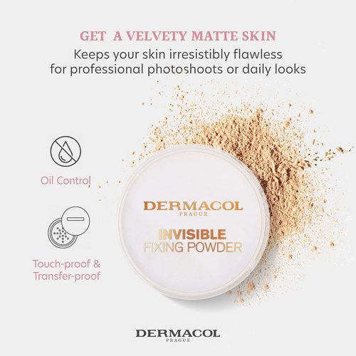 Dermacol Invisible Fixing Powder - Natural Finish for Long-Lasting Makeup | 10g