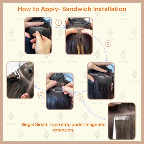 Full Shine Invisible Injected Tape in Hair Extensions Human Hair Color 3 Brown Fading to 8 And 22 Blonde Seamless Tape in Extensions 20Gram Machine Virgin Hair Extensions Tape ins 14Inch 10Pcs