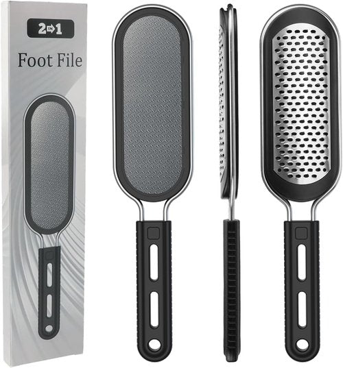 FREATECH 2-in-1 Nano Glass & Stainless Steel Foot File - Professional Callus Remover for Smooth Heel Care